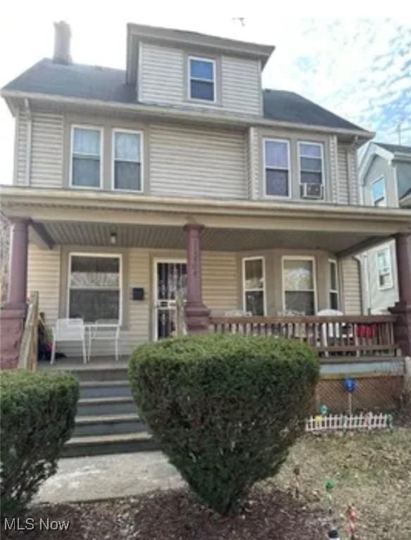 11704 Castlewood Ave, Cleveland, OH 44108 - american foursquare style home with covered porch