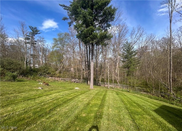 3013 Whispering Pines Dr, Canfield, OH 44406 - view of yard featuring fence
