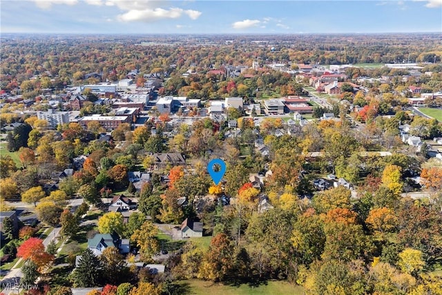 34 N Park St, Oberlin, OH 44074 - aerial view of property and surrounding area