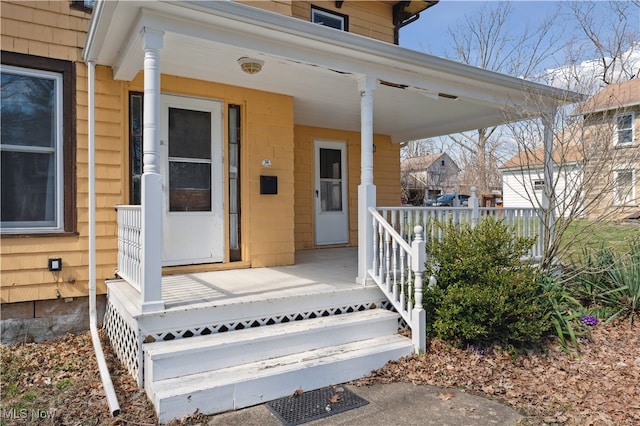 34 N Park St, Oberlin, OH 44074 - view of exterior entry with covered porch