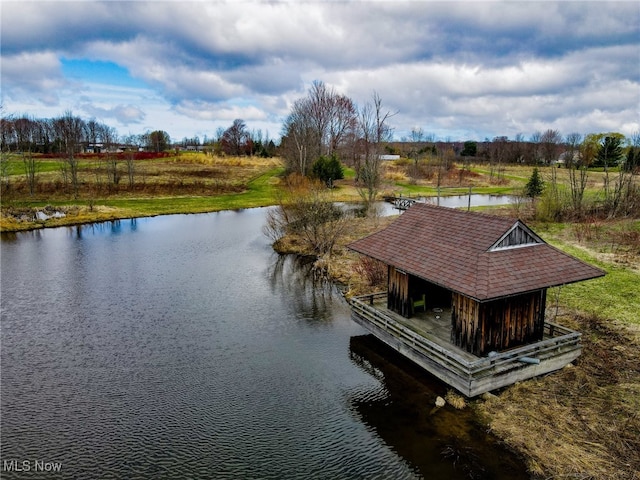 6232 Weaver Rd, Conneaut, OH 44030 - dock area featuring a water view
