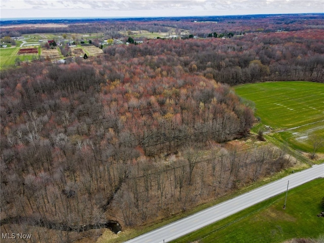 6232 Weaver Rd, Conneaut, OH 44030 - bird's eye view with a wooded view