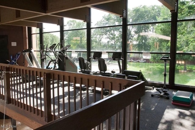 interior space featuring plenty of natural light