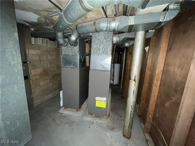 17809 Harvard Ave, Cleveland, OH 44128 - utility room featuring heating unit