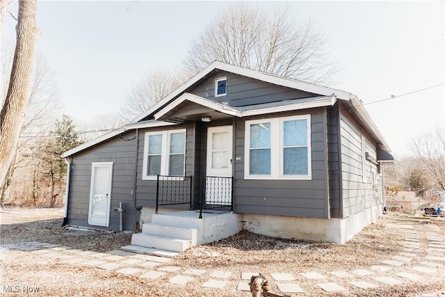 view of bungalow-style home