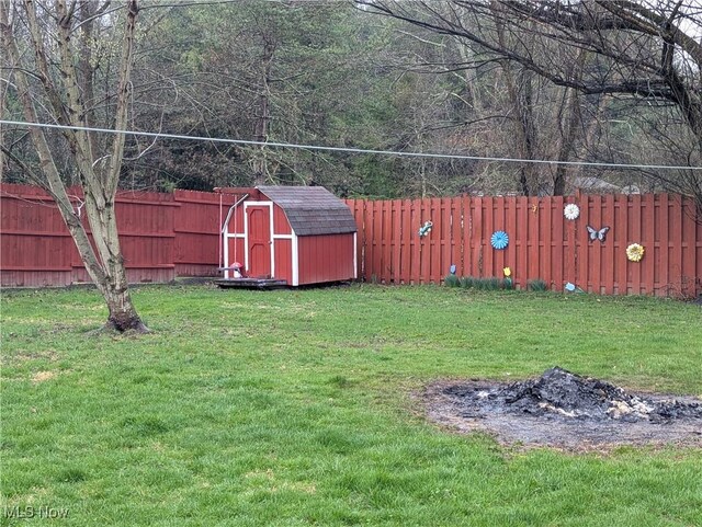 44790 County Road 23, Coshocton, OH 43812 - view of yard featuring a fenced backyard, an outbuilding, and a storage shed