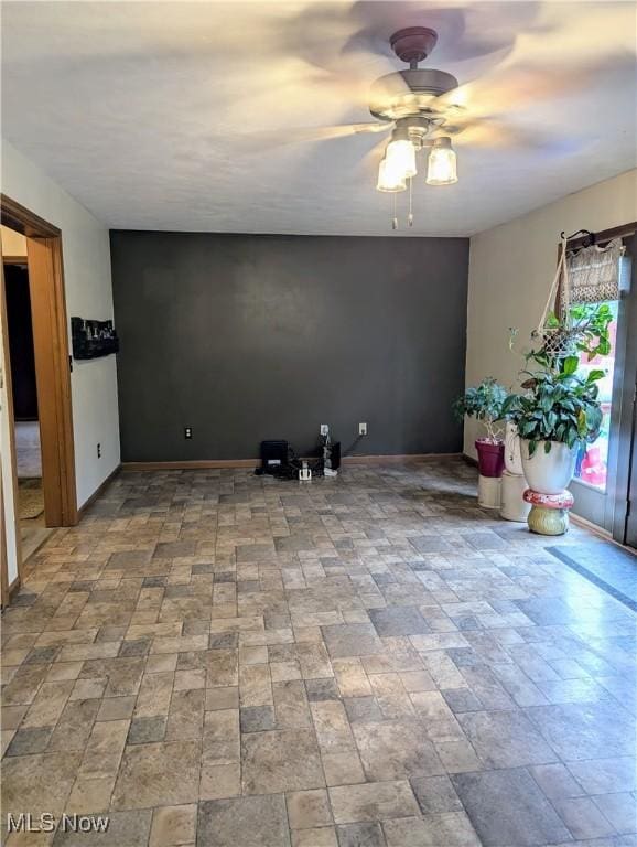 44790 County Road 23, Coshocton, OH 43812 - unfurnished room featuring baseboards and ceiling fan