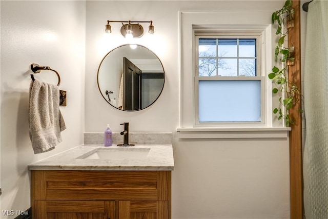 bathroom featuring vanity