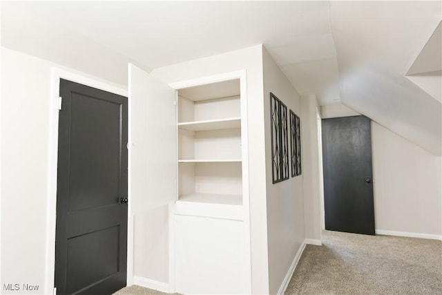 4019 W 226th St, Fairview Park, OH 44126 - interior space with light colored carpet, lofted ceiling, and baseboards