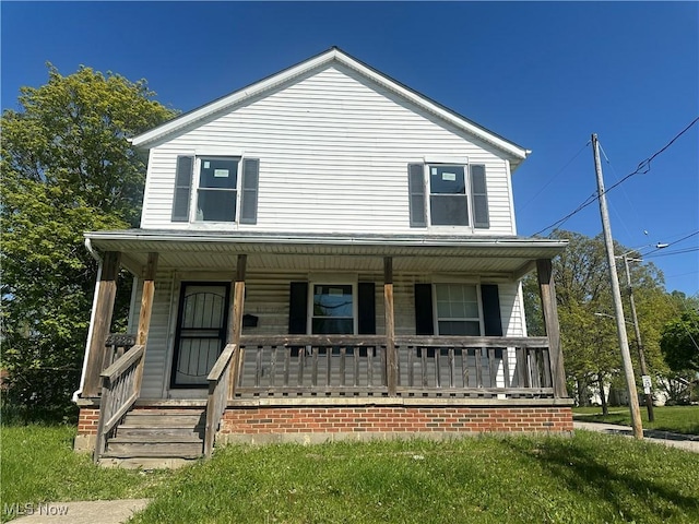 4225 E 93rd St, Cleveland, OH 44105 - view of front facade with covered porch