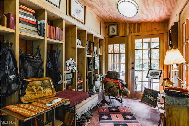 1000 Coon Fork Rd, Arnoldsburg, WV 25234 - sitting room with plenty of natural light and wood walls