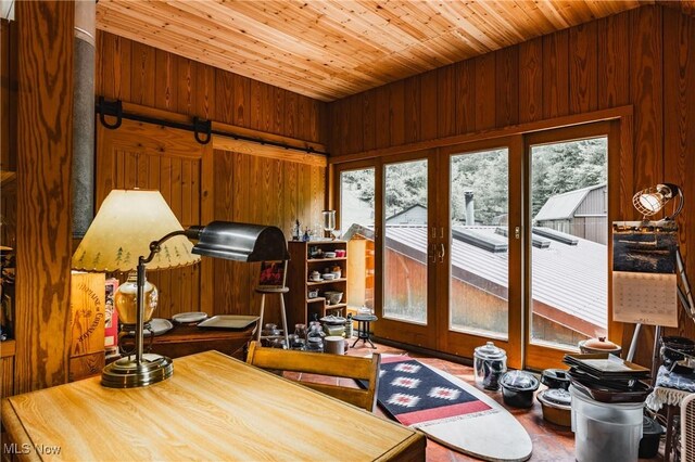 1000 Coon Fork Rd, Arnoldsburg, WV 25234 - sunroom / solarium with french doors