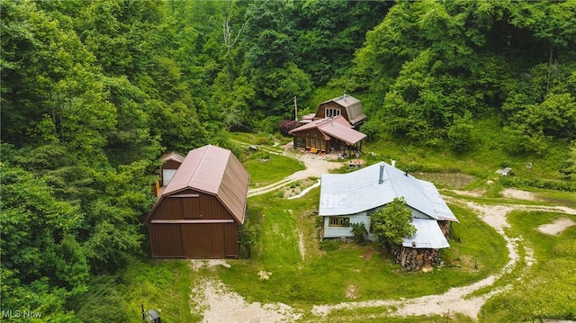 1000 Coon Fork Rd, Arnoldsburg, WV 25234 - aerial view of property and surrounding area featuring a forest