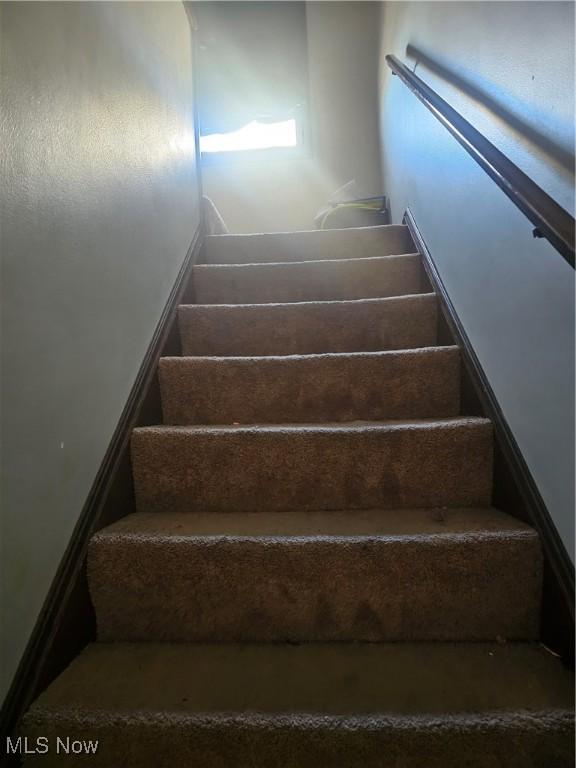 view of stairs