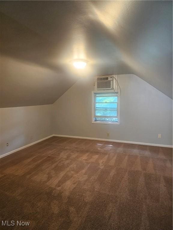25100 Drakefield Ave, Euclid, OH 44132 - bonus room with an AC wall unit, carpet flooring, and lofted ceiling