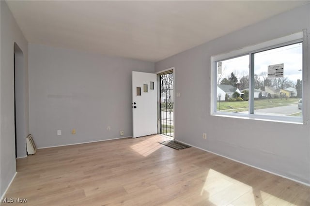 1118 Hartford Ave, Akron, OH 44320 - spare room with visible vents and light wood-type flooring
