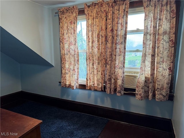 view of unfurnished dining area