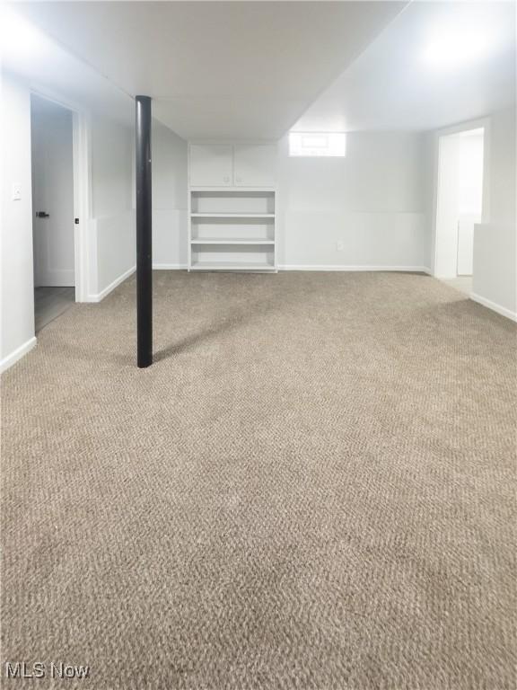 9171 Ridge Rd, North Royalton, OH 44133 - finished below grade area with carpet floors and baseboards