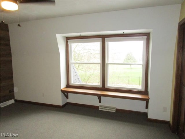 3701 Villa Marie Rd, Lowellville, OH 44436 - empty room featuring carpet floors, baseboards, and visible vents
