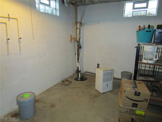 3701 Villa Marie Rd, Lowellville, OH 44436 - basement featuring concrete block wall