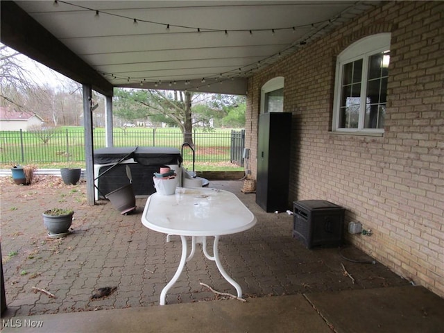 3701 Villa Marie Rd, Lowellville, OH 44436 - view of patio with fence