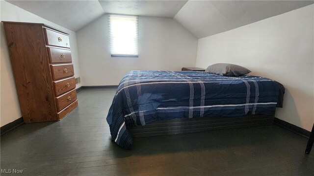 53525 Somerton Hwy, Jerusalem, OH 43747 - bedroom with lofted ceiling and baseboards