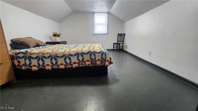 53525 Somerton Hwy, Jerusalem, OH 43747 - bedroom with lofted ceiling and baseboards