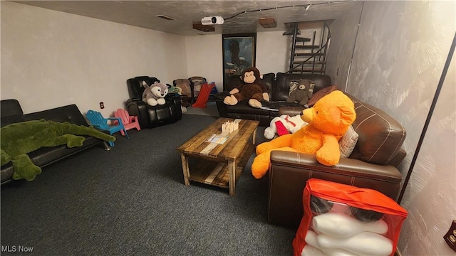 53525 Somerton Hwy, Jerusalem, OH 43747 - living area with carpet flooring