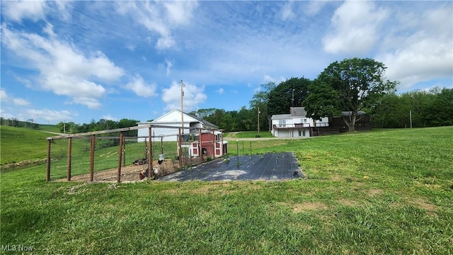 53525 Somerton Hwy, Jerusalem, OH 43747 - view of grassy yard with exterior structure and an outbuilding