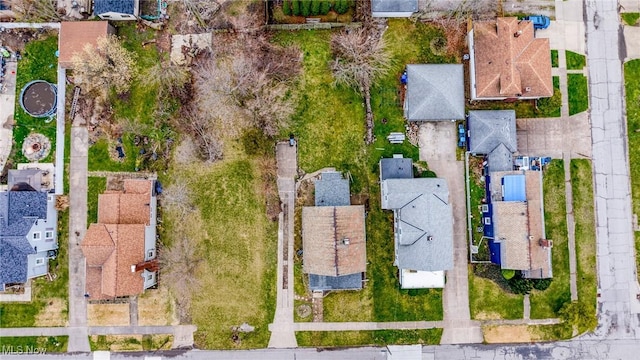 birds eye view of property featuring a residential view