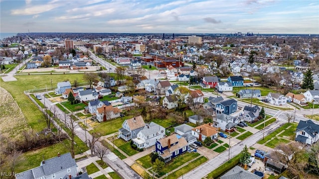 bird's eye view featuring a residential view
