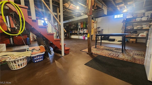 228 N 8th St, Coshocton, OH 43812 - basement with stairs