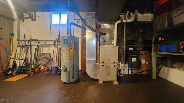 228 N 8th St, Coshocton, OH 43812 - utilities with heating unit and gas water heater