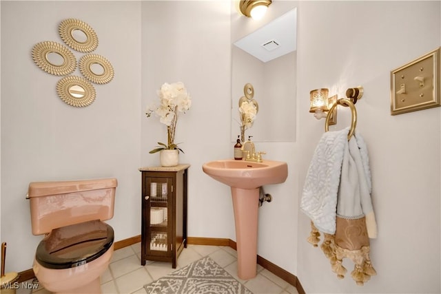 6722 Silvermound Dr, Mentor, OH 44060 - half bathroom featuring baseboards and tile patterned floors