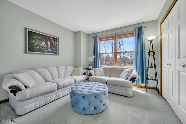 6722 Silvermound Dr, Mentor, OH 44060 - carpeted living area featuring baseboards
