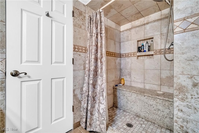 6722 Silvermound Dr, Mentor, OH 44060 - bathroom featuring a tile shower
