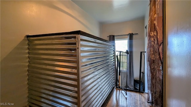 interior space featuring wood finished floors