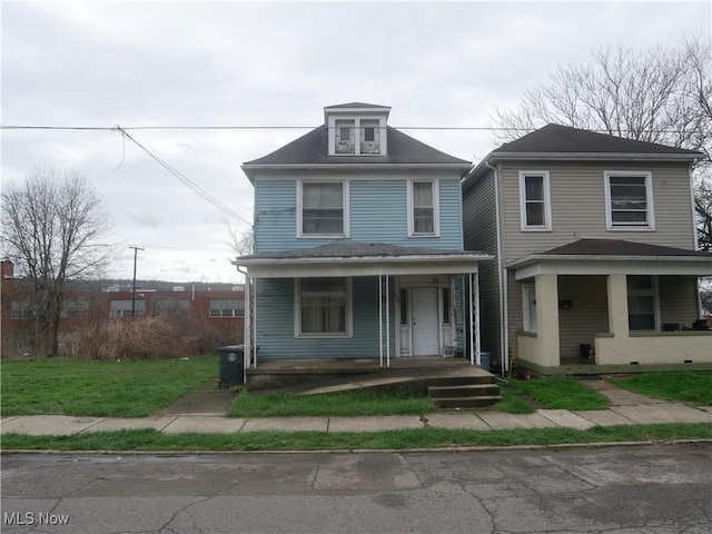 view of front facade with a porch