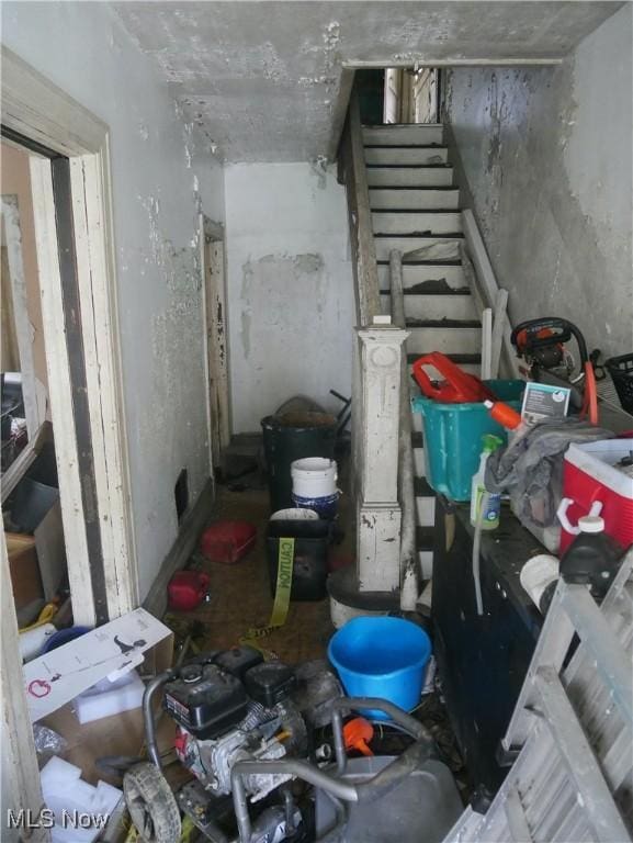 view of stairs