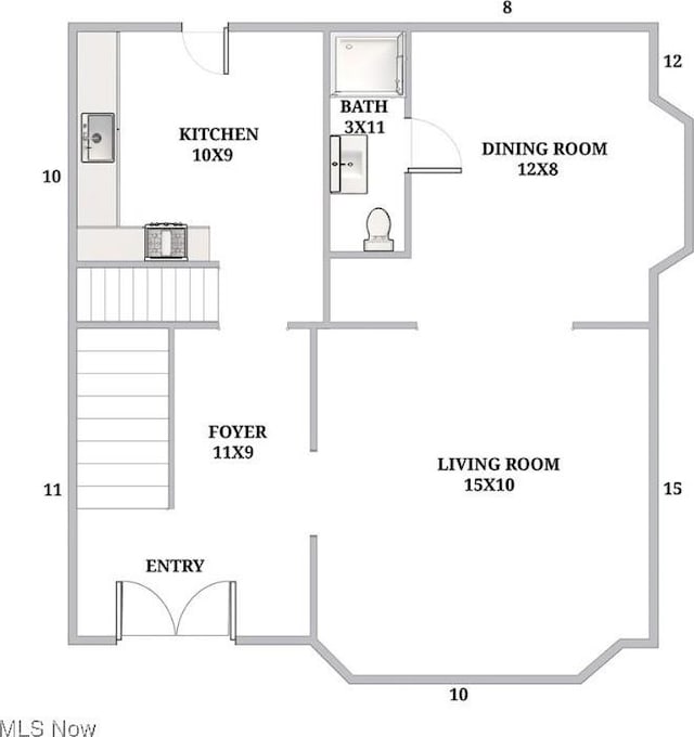 119 Erie St, Elyria, OH 44035 - floor plan