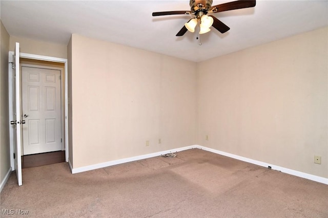 3333 Warrensville Center Rd Unit 204, Shaker Heights, OH 44122 - spare room with baseboards, ceiling fan, and carpet floors