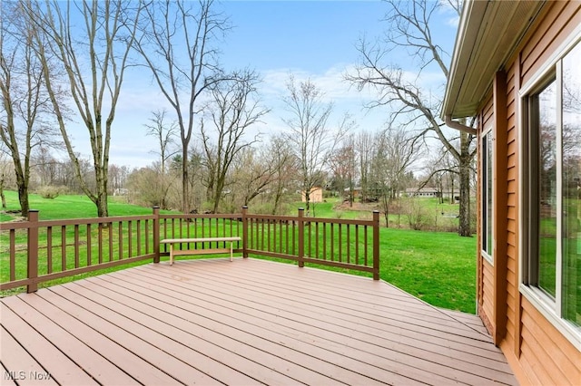 174 N Broad St, Canfield, OH 44406 - deck with a lawn