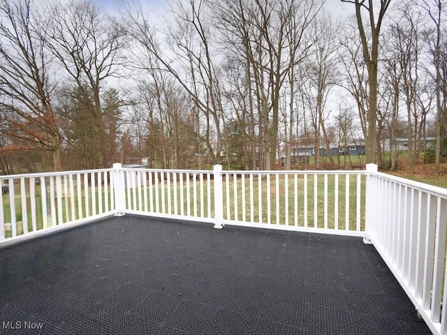 view of patio with a deck