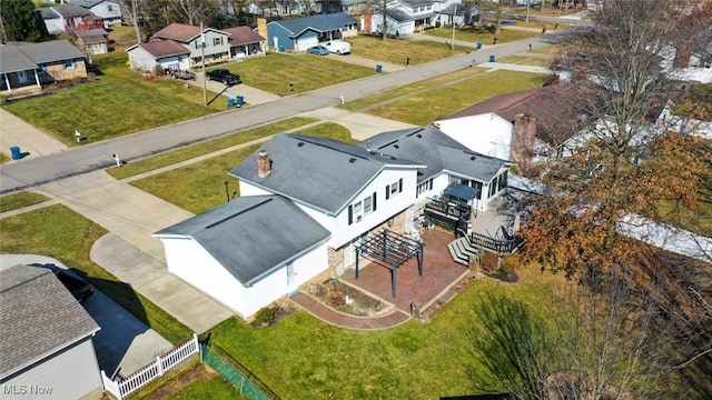 birds eye view of property featuring a residential view