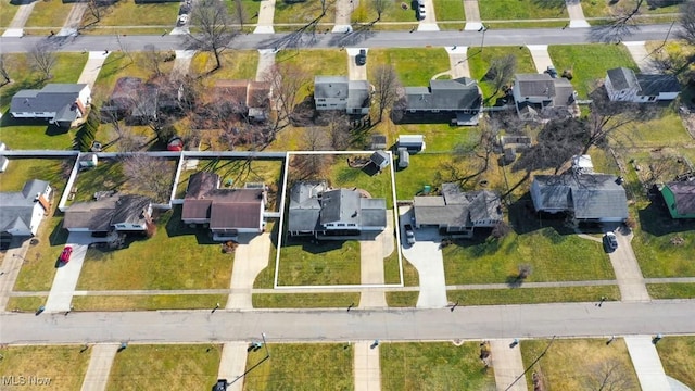 drone / aerial view featuring a residential view