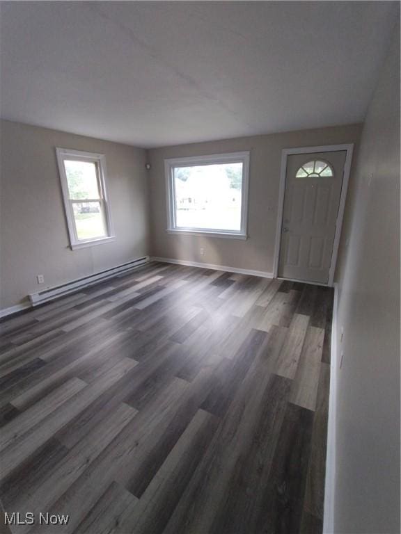 181 E Judson Ave, Youngstown, OH 44507 - entryway with wood finished floors, baseboard heating, and baseboards