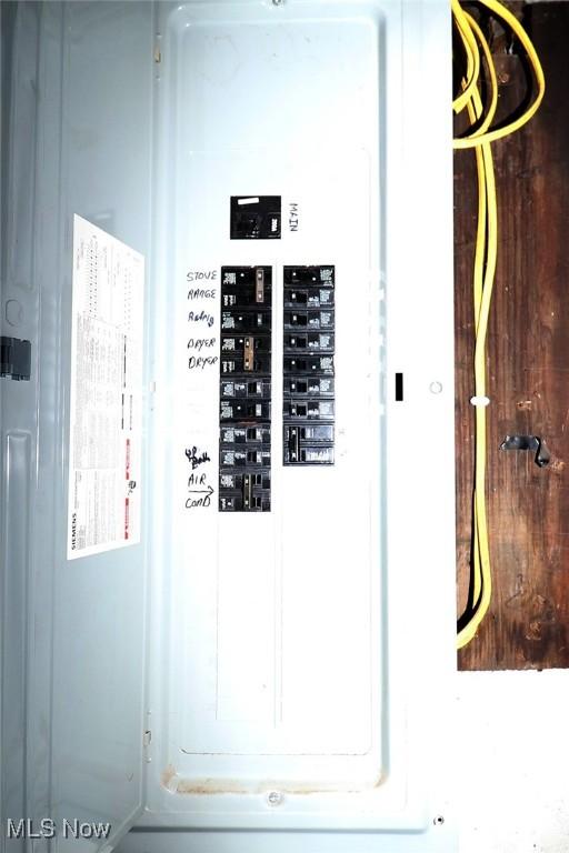 utility room with electric panel