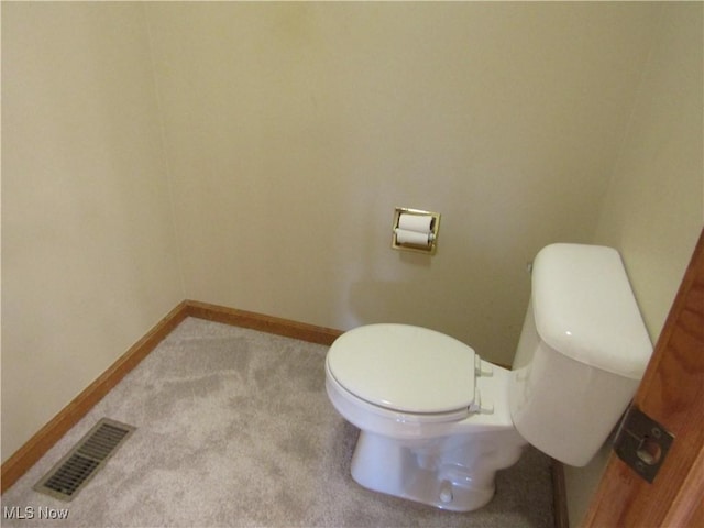 230 Bryden Rd, Weirton, WV 26062 - bathroom featuring toilet, baseboards, and visible vents