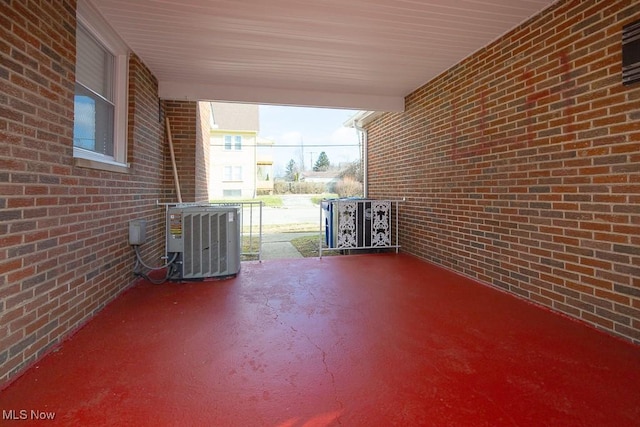 view of patio with central air condition unit