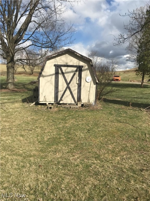 view of shed